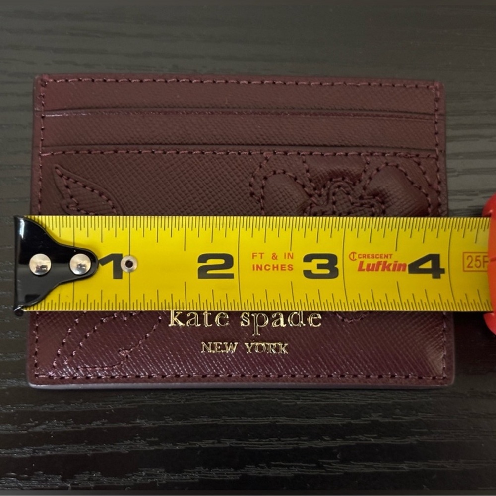 Kate Spade Plum Floral Card Holder - Picture 8 of 11